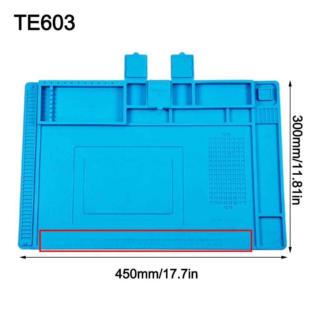 Electronics Repair Desk - Alas Stasiun Solder Silikon Anti-Statis Tahan