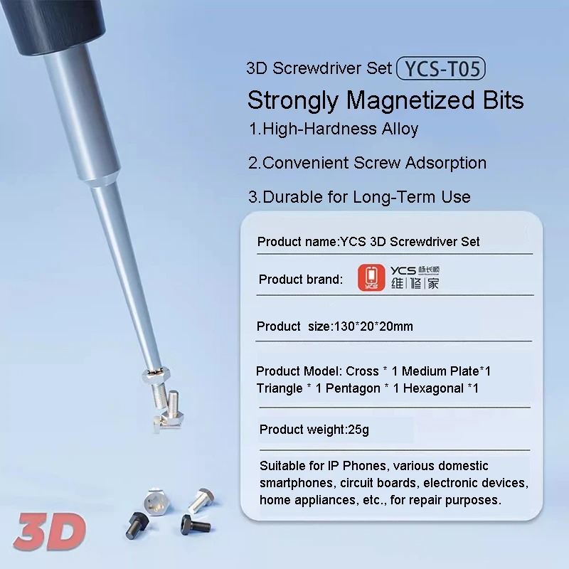 Set Obeng Presisi Tinggi 3D YC - Electronics Repair Center ulasan dan harga