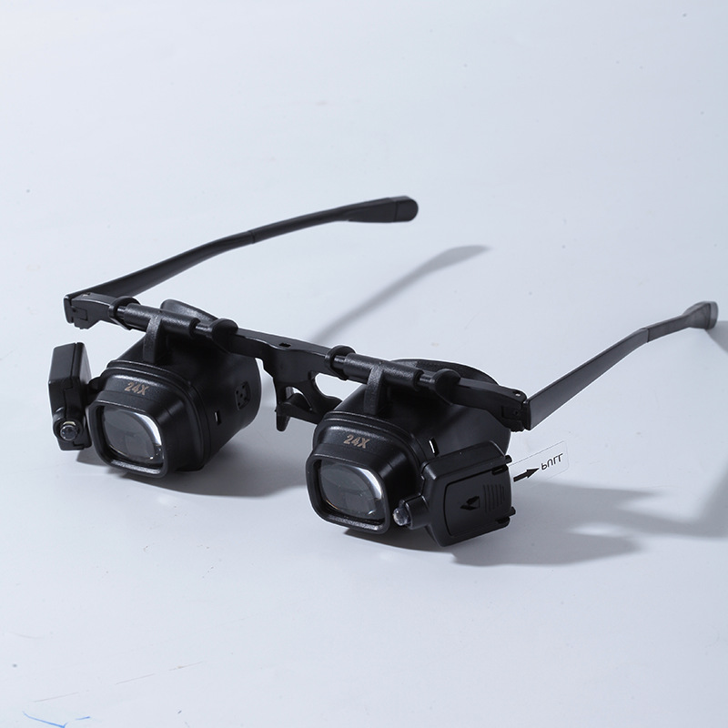 Kaca Pembesar 24x dengan Lampu - Electronics Repair Glasses ulasan dan harga