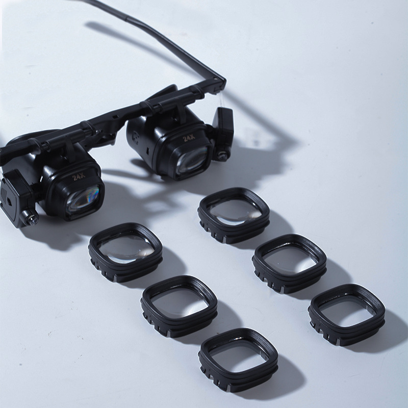 Kaca Pembesar 24x dengan Lampu - Electronics Repair Glasses ulasan dan harga