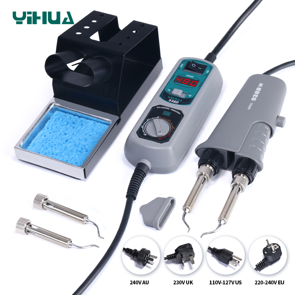YIHUA 938D Pinset Portabel Sta - Smd Tweezer Set ulasan dan harga