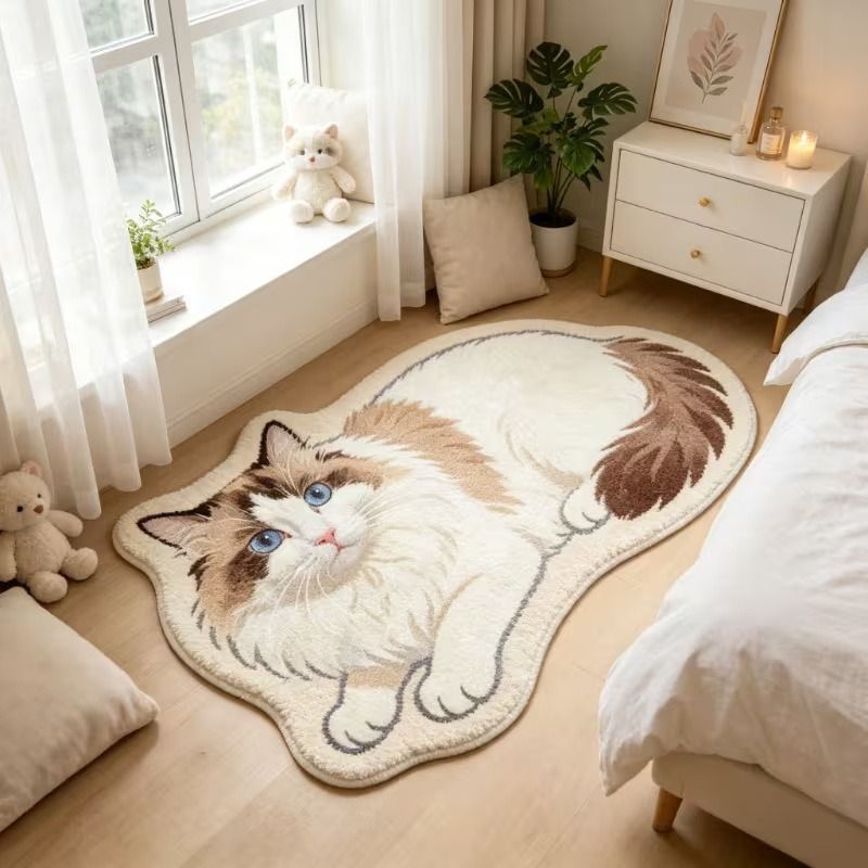 VIKAMA Karpet Bentuk Kucing Lu - Electronics Repair Desk ulasan dan harga