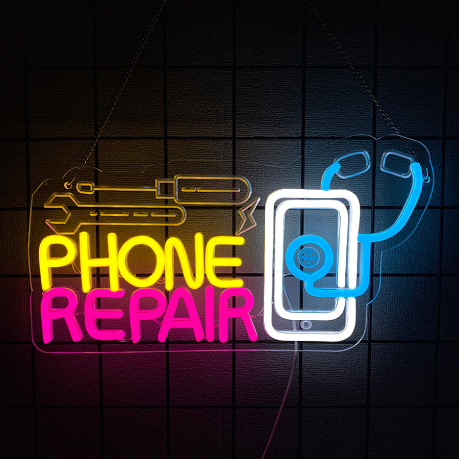 Papan Neon Perbaikan Ponsel Un - Electronics Repair Shops ulasan dan harga