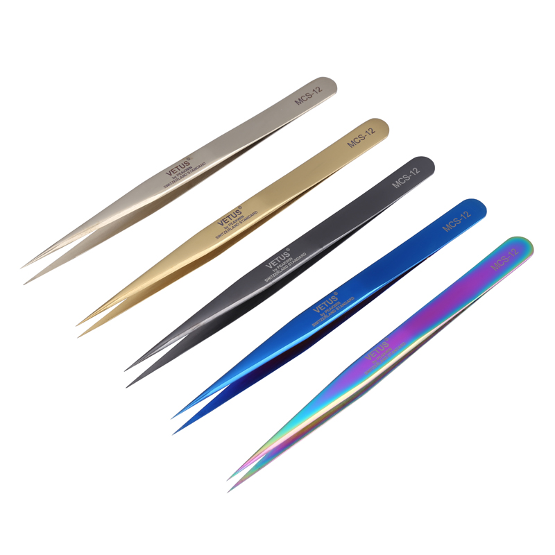 Asli Vetus MCS-12 Presisi Pins - Smd Tweezer Set ulasan dan harga