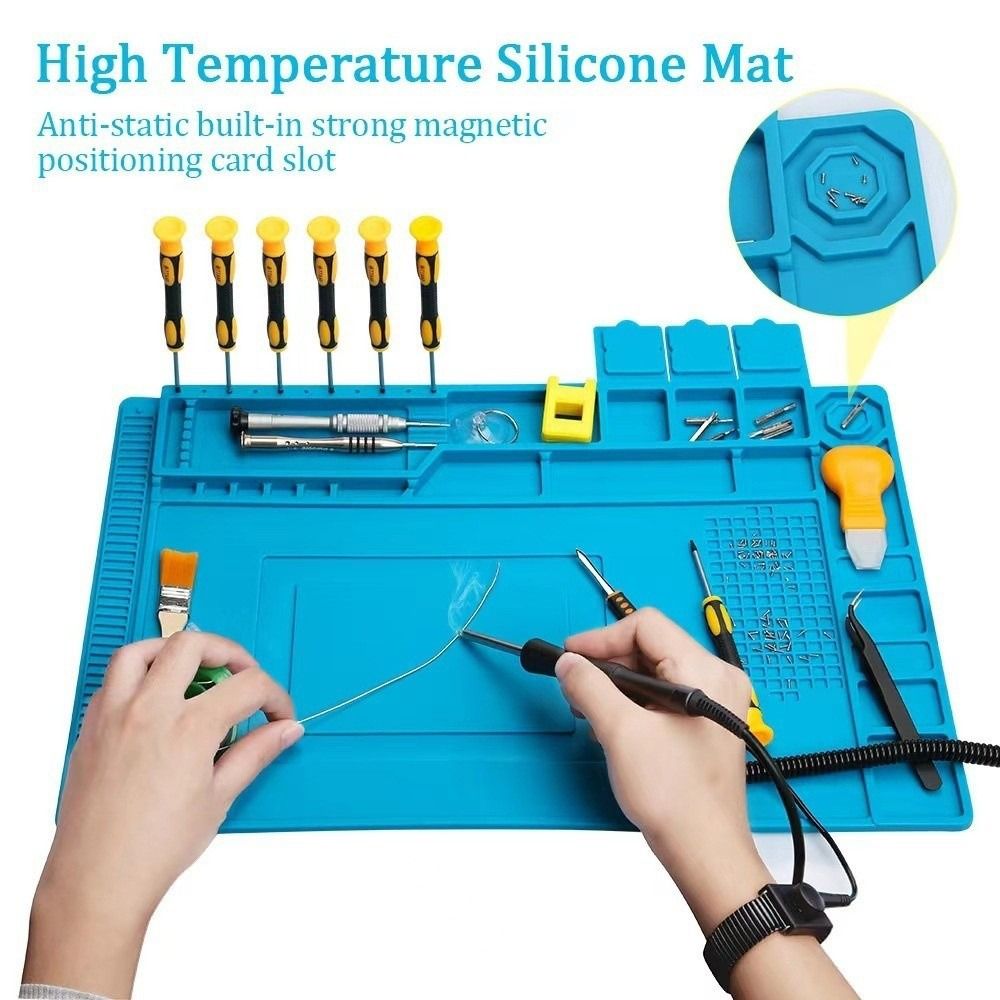 Alas Stasiun Solder Silikon An - Electronics Repair Desk ulasan dan harga