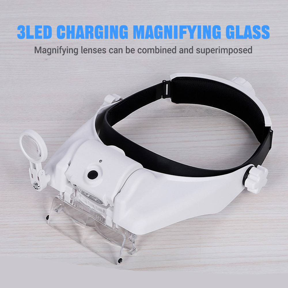 Kaca Pembesar Multi-Power deng - Electronics Repair Glasses ulasan dan harga